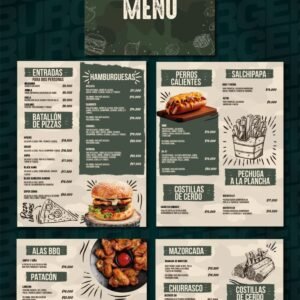 Event & Catering Menu Design